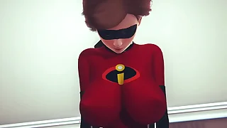 Helen Parr rides Zel along to Elf &vert; Incredibles & Interspecies Reviewers Parody