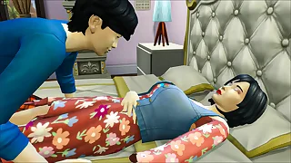 Japanese step Son Fucks Japanese Matriarch After Taking A Bath - Family Sex Taboo
