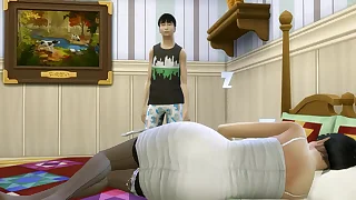 Japanese dissemble Son Fucks Japanese Mom Verification After Sharing The Same Bed